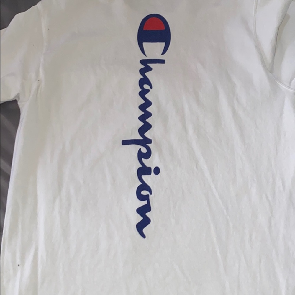 White Champion T-Shirt - Picture 3 of 4